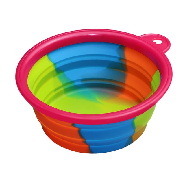 Repas Poilu™ – Gamelle de Voyage Pliable en Silicone | Eau & Nourriture | 24 Coloris