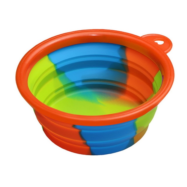 Repas Poilu™ – Gamelle de Voyage Pliable en Silicone | Eau & Nourriture | 24 Coloris