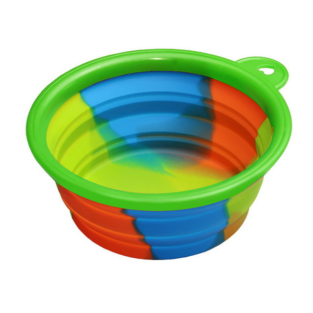 Repas Poilu™ – Gamelle de Voyage Pliable en Silicone | Eau & Nourriture | 24 Coloris