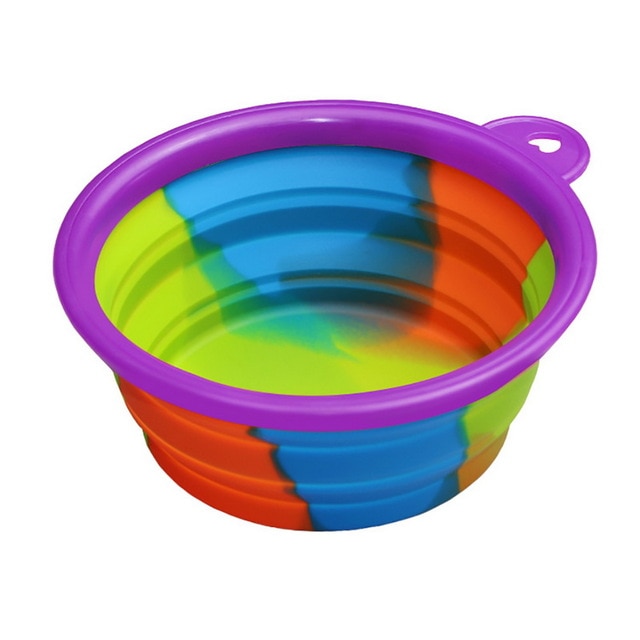 Repas Poilu™ – Gamelle de Voyage Pliable en Silicone | Eau & Nourriture | 24 Coloris