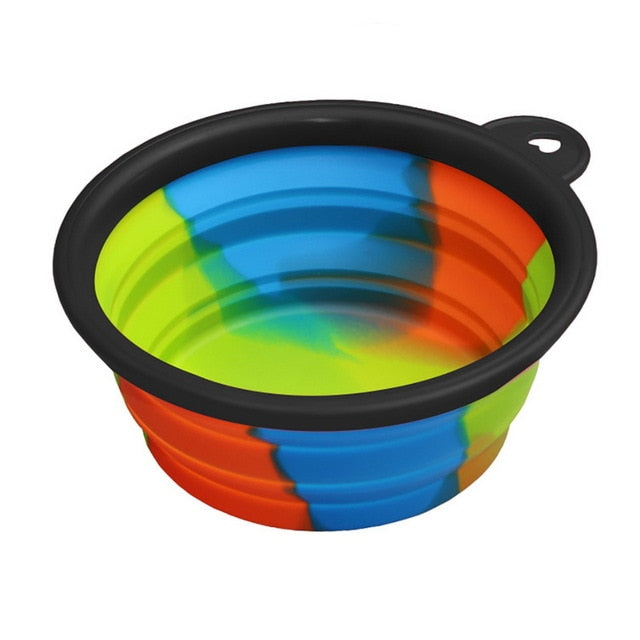 Repas Poilu™ – Gamelle de Voyage Pliable en Silicone | Eau & Nourriture | 24 Coloris