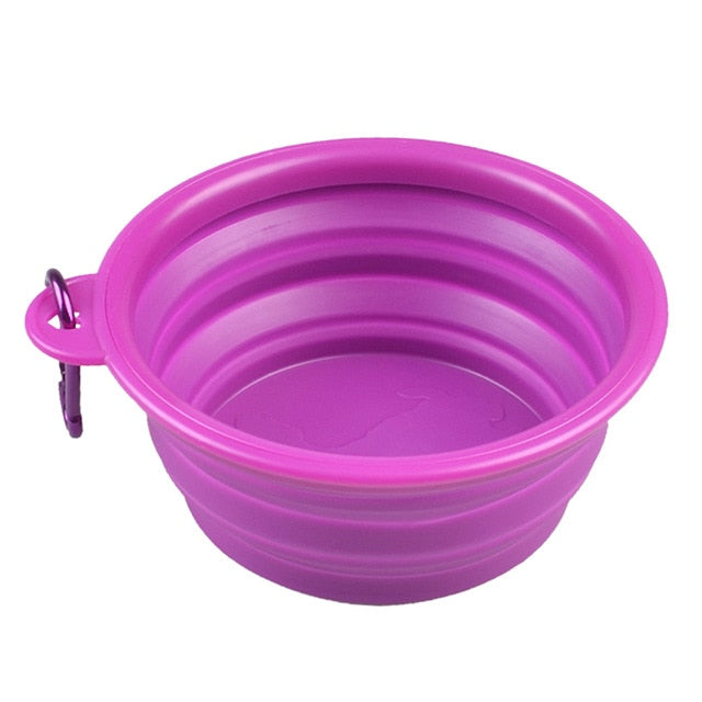 Repas Poilu™ – Gamelle de Voyage Pliable en Silicone | Eau & Nourriture | 24 Coloris